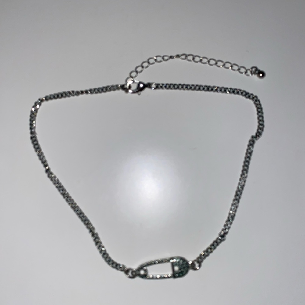 Silver “Paperclip” Necklace Choker